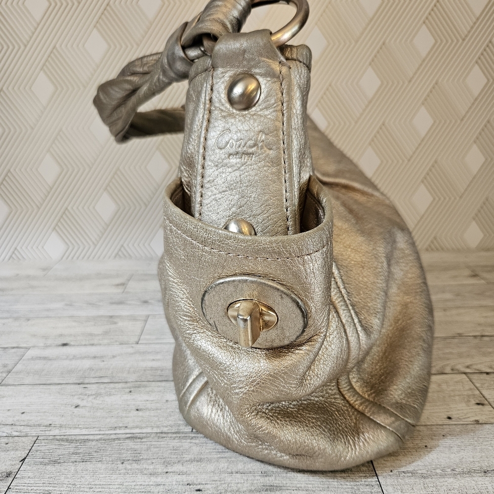 Coach Limited Release Parker Metallic Leather Shoulder Bag Purse LO882-13466 - Picture 3 of 16